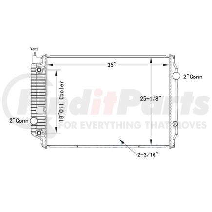 Reach Cooling 42-10445 FREIGHTLINER-STERLING ACTERRA AT9500 AT9513 LT8500-9000 08-14