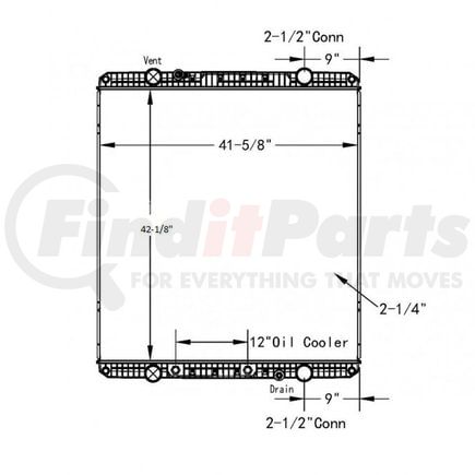 Reach Cooling 42-10479 Western Star 4900EX 08-14