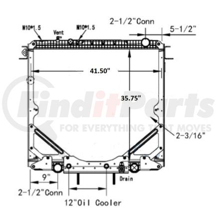 Reach Cooling 42-10509 FREIGHTLINER-STERLING 114SD-W95 2012-2015