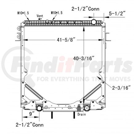 Reach Cooling 42-10521 FREIGHTLINER-STERLING CORONADO CC-CORONADO CD-W110 08-13