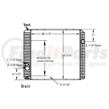 Reach Cooling 42-10525 INTERNADIONAL 4400DURASTAR 2011-2017