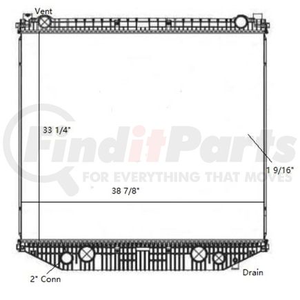 Reach Cooling 42-10532 FREIGHTLINER-STERLING LT7500-LT8500-M2 08-12.