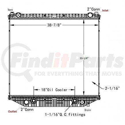 Reach Cooling 42-10541 FREIGHTLINER-STERLING 114SD 2012-2014