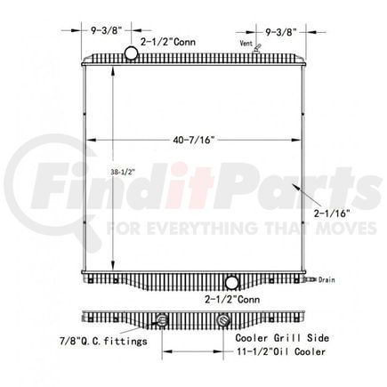 Reach Cooling 42-10553 INTERNATIONAL PROSTAR 12-13