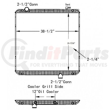 Reach Cooling 42-10554 INTERNATIONAL PROSTAR-TRANSTAR 08-10