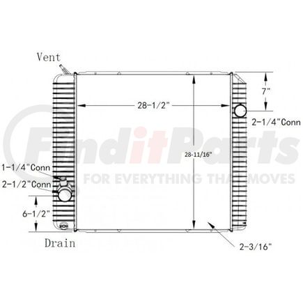 Reach Cooling 42-10557 INTERNATIONAL CE BUS-DURASTAR 4400 2011-2012