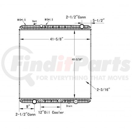 Reach Cooling 42-10569 FREIGHTLINER-STERLING CORONADO CC-CORONADO CD-W110 08-13