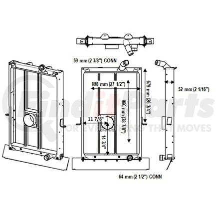 Reach Cooling 42-10612 MACK LEU W-TOC; FEPTO; NO AUX RETURN 2007-