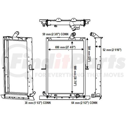 Reach Cooling 42-10610 MACK MRU-MP7 W-TOC-W-O PTO 2007-