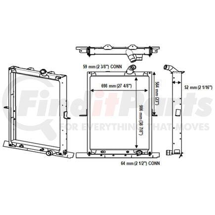 Reach Cooling 42-10616 MACK MRU-MP7 W-TOC; NO AUX RETURN 2007-