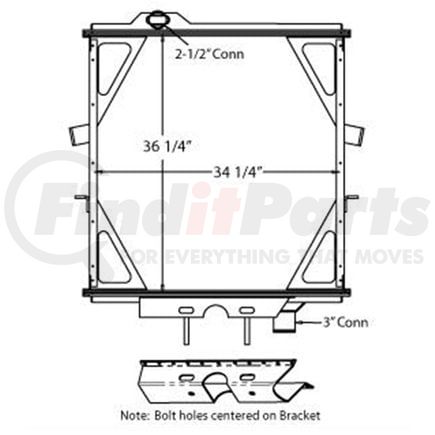 Reach Cooling 42-10639 MACK PETE 385 W-CUMMINS 2003-2006