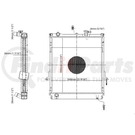 Reach Cooling 42-10734 Radiator