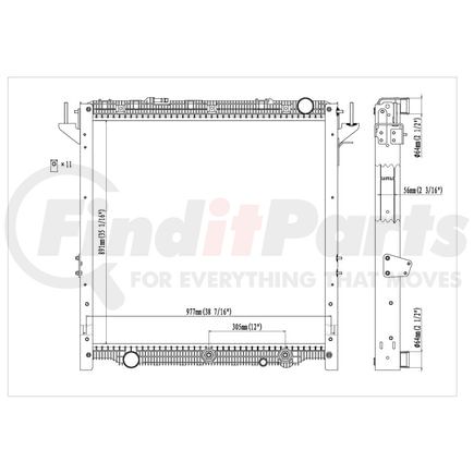 Reach Cooling 42-10743 Radiator