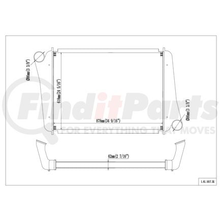 Reach Cooling 61-1017 Charge Air Cooler