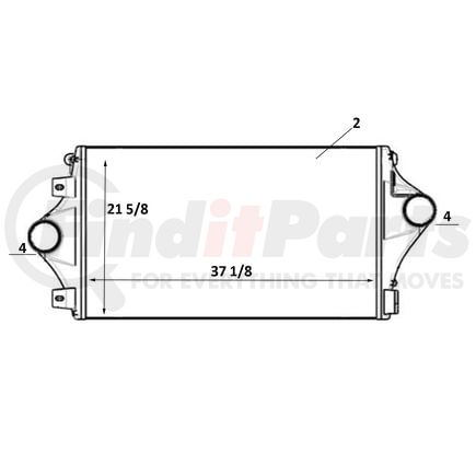 Reach Cooling 61-2087 Charge Air Cooler