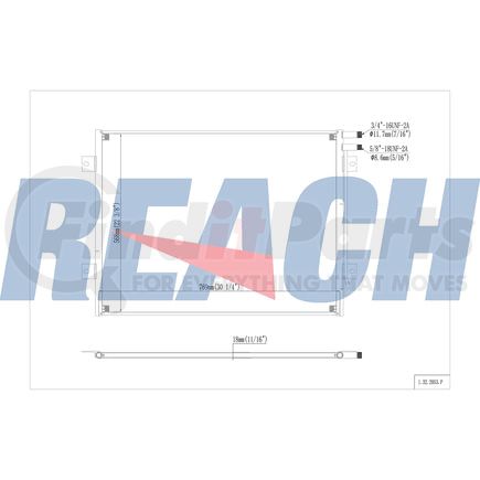 Reach Cooling 32-2053 A/C Condenser