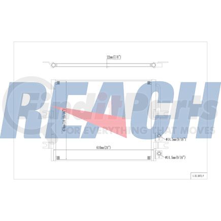 Reach Cooling 32-5072 A/C Condenser