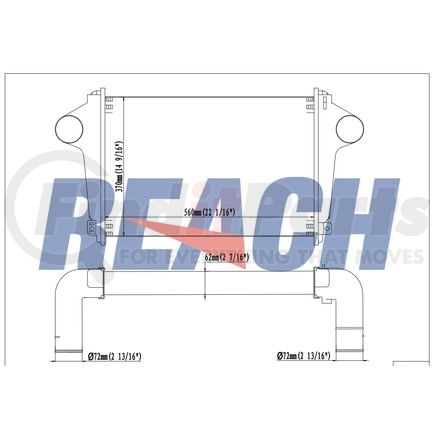 Reach Cooling 61-1255 Charge Air Cooler