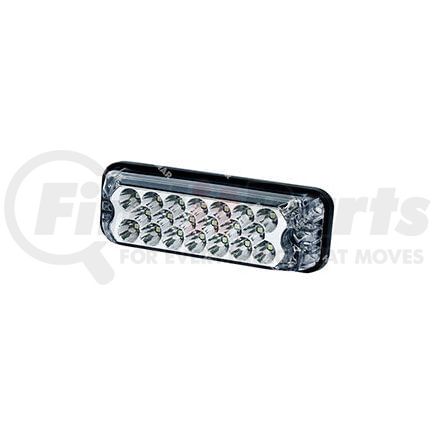 ECCO 3811AC Warning Light Assembly - Rectangular, Surface Mount, Dual Color, Amber/White