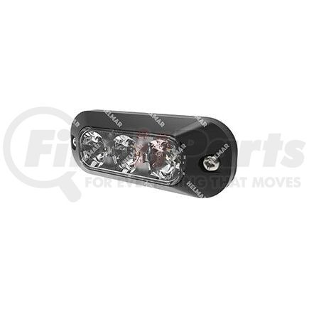 ECCO ED3703A-DEL4 Warning Light Assembly - 3 LED, Delphi Connector, Surface Mount, Amber