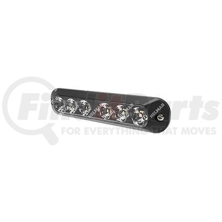 ECCO ED3705AR Warning Light Assembly - 6.2 Inch, 6 LED, Surface Mount, Split-Color, Amber/Red