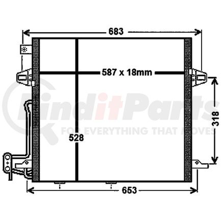 Mahle AC756000P A/C Condenser