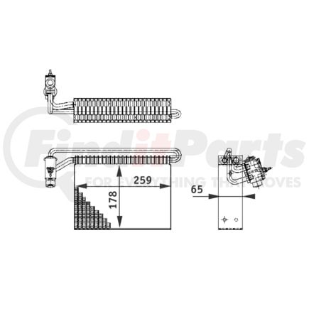 Mahle AE43000P A/C Evaporator Core