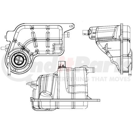 Mahle CRT81000S Engine Coolant Reservoir