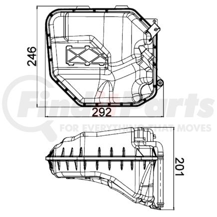 Mahle CRT9000S Engine Coolant Reservoir