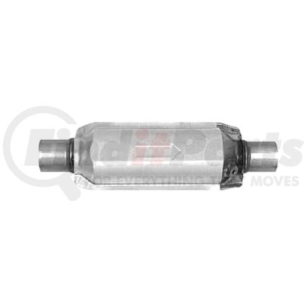 Ansa 608216 Federal / EPA Catalytic Converter - Universal OBDII - 2.50" ID Neck / 2.50" ID Neck; Round; 5.9L / 6250; O2 Port: 1 - Pass. side