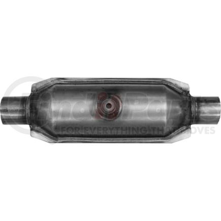 Ansa 608314 Federal / EPA Catalytic Converter - Universal OBDII Enhanced - 2.00" ID Neck / 2.00" ID Neck; Round; 5.9L / 6250; O2 Port: 1 - Center