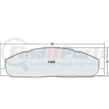 Performance Friction 1400.20 Disc Brake Pad Set