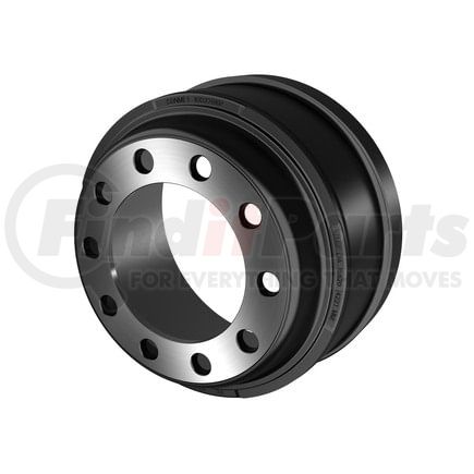 ConMet 10037819 Brake Drum - Rear, Full Cast, 16.5 in. dia. x 7 in. Width, 10-Bolt Holes