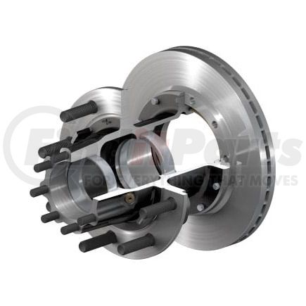 ConMet 10082910 Disc Brake Rotor and Hub Assembly - Flat Rotor, Iron Hub, 3.06 in. Stud, Aluminum Wheels