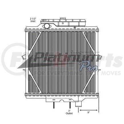 Keystone HDC010181SK RAD;PET;CONFM BOLT ON TNK;36in HDC010017 4 ROW COR