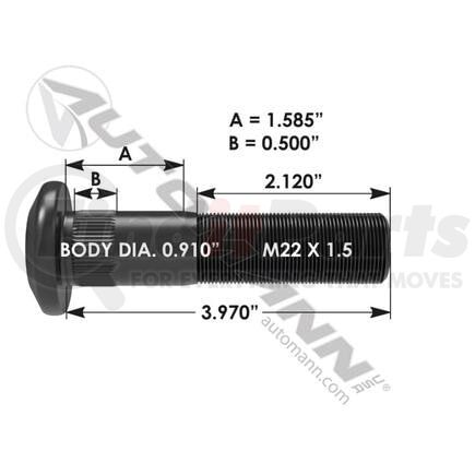 Automann 201.6041 WHEEL STUD