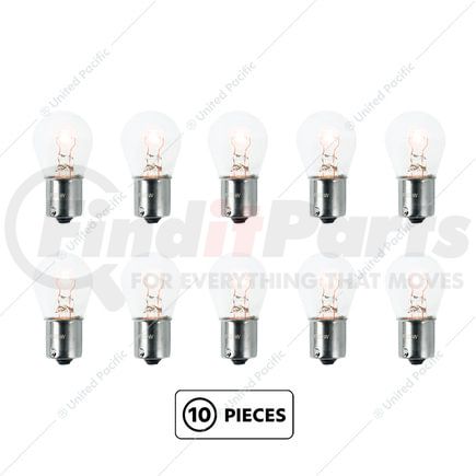 United Pacific A1010P10 Brake Light Bulb - 10 Pieces, 6V, Candle Power, Incandescent, fits 1928-1931 Ford Model A