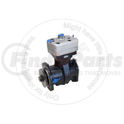 Blumaq 224-0003 Air Brake Compressor - 10.9 CFM Displacement at 1250 RPM, for Two Cylinder
