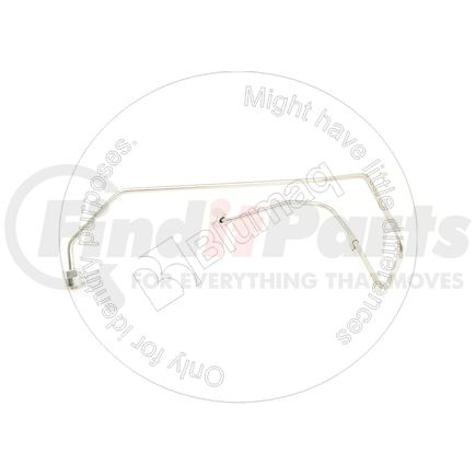 Blumaq 4P-7804 Fuel Injector Line - 14.1" Long, 1.83 mm. ID, with Collar and Swivel Nut on Both Ends