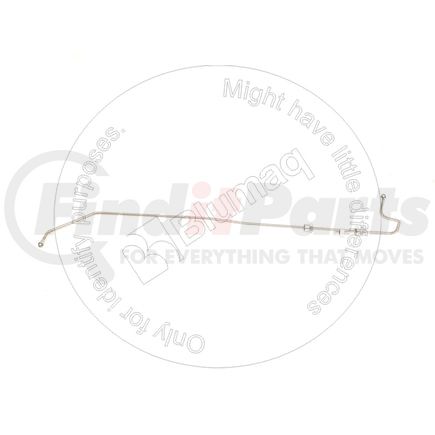 Blumaq 4P-7809 Fuel Injector Line - 33" Long, 1.83 mm. ID, with Collar and Swivel Nut on Both Ends
