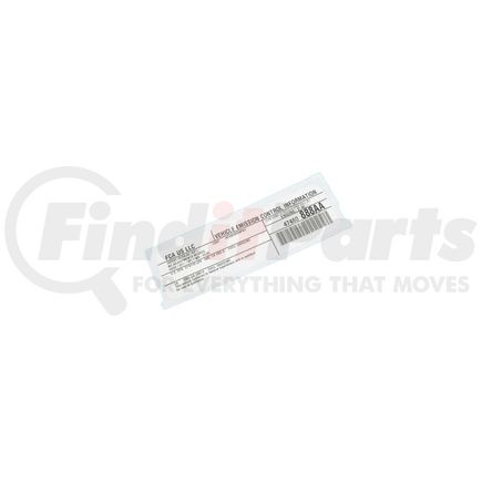 Mopar 47480888AA Emission Label