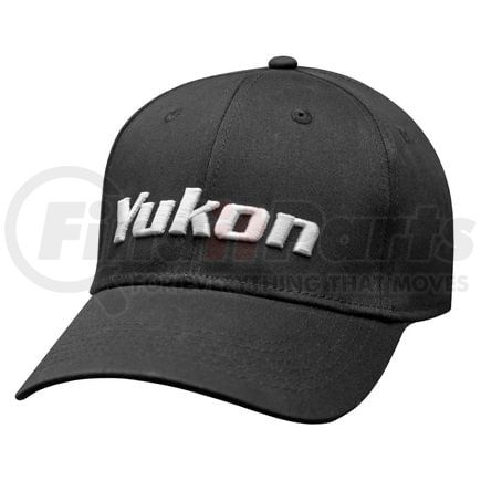 Yukon YCWHAT-11 Yukon Baseball Cap; Black with White Embroidered Logo