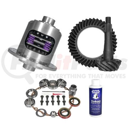Yukon YGK2354 Kit contains a ring and pinion set, positraction unit, and installation parts