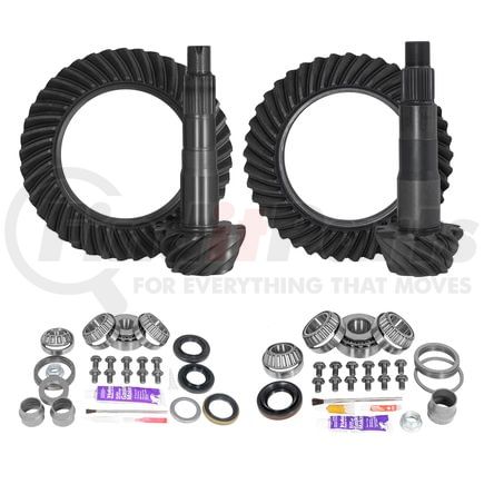 Yukon YGKT008-456-3 Ring & Pinion Gear Kit Package Front & Rear with Install Kits - Toyota 8.2/8"IFS