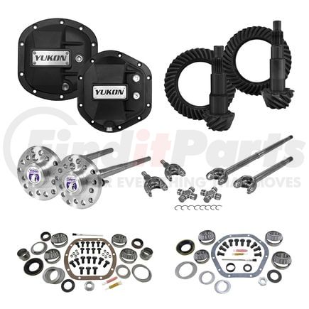 Yukon YGK012STG4 Stage 4 Re-Gear Kit upgrades front/rear diffs; 24 spl; incl covers/fr/rr axles