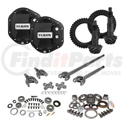 Yukon YGK015STG3 Stage 3 Re-Gear Kit upgrades front & rear diffs, 24 spl, incl covers/fr axles