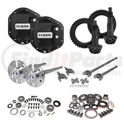 Yukon YGK015STG4 Stage 4 Re-Gear Kit upgrades front & rear diffs, 24 spl, incl covers/fr&rr axles