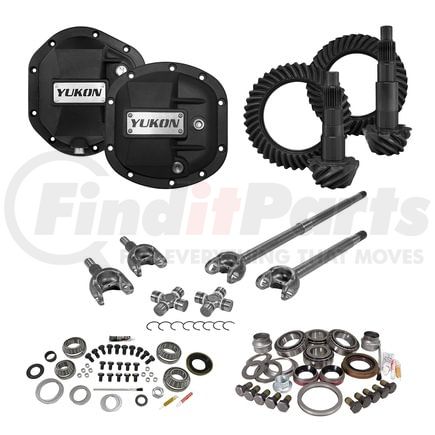 Yukon YGK055STG3 Stage 3 Re-Gear Kit upgrades front & rear diffs, 24 spl, incl covers/fr axles