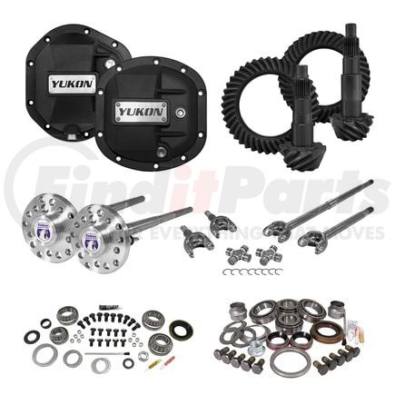 Yukon YGK055STG4 Stage 4 Re-Gear Kit upgrades front & rear diffs, 24 spl, incl covers/fr&rr axles
