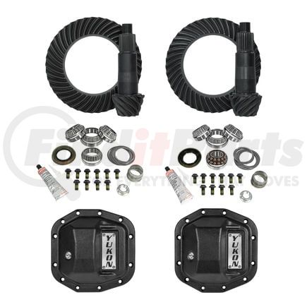 Yukon YGK071STG2 Yukon Stage 2 Re-Gear Kit upgrades front and rear diffs; incl diff covers